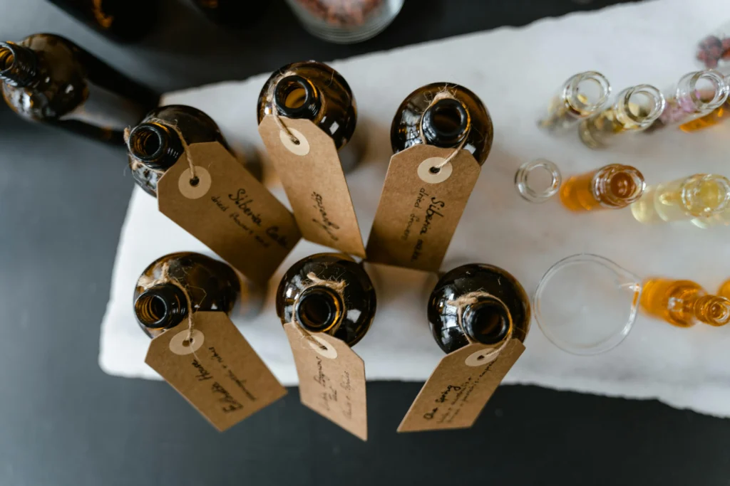 Fioles de senteurs, produits